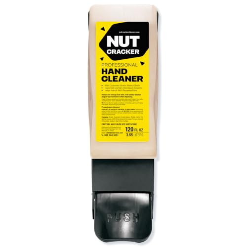 Nutcracker Pro Wall-Mount Hand Cleaner Dispenser – Push-Style Heavy Duty Soap Dispenser for 120 fl oz (3.55 L) Jugs