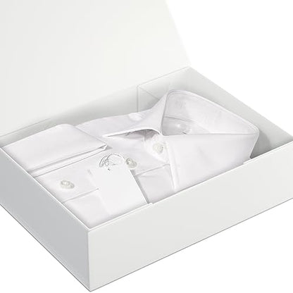 White Gift Boxes 11.9" x 8.5" x 3.3",Magnetic Closure Gift Box for Presents - color: White/5PCS