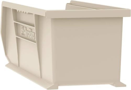 Akro-Mils 30234 AkroBins Plastic Storage Bins, 15"x5"x5", Stone, 12-Pack - color: Stone