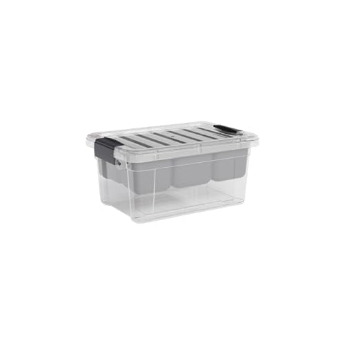 Superio Small Storage Container Organizing Bin with Removable Tray Plastic Tools, Sewing, Crafts Box, 3.5 Qt. - size: Mini 3.4 Qt. Deep