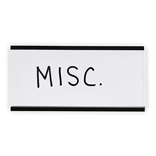 SmartSign Magnetic 'C' Channel Label Holders | 2" x 4", Pack of 10 - size: 2" x 4"