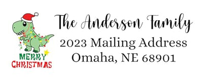 Sunshine Stickers Custom Christmas Return Address Labels-Personalized Holiday Return Address Labels, Set of 120 Self Adhesive Mailing Rectangle Personalized Name Stickers for Envelopes (Pattern 8) - style: Pattern 8