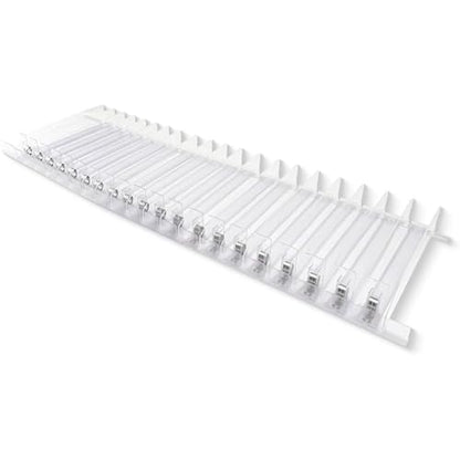 20-Pack 4 FT Spring-Loaded Shelf Pushers for 12-Inch Gondola Shelves – 11N Strength, Weight Capacity Up to 29–38 oz Products - size: 11N (29-to-38 OZ)