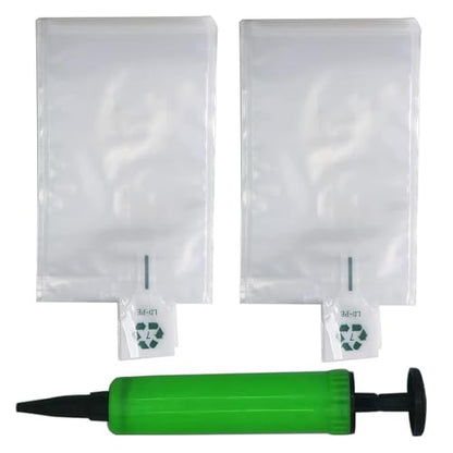 Miupoo Packaging Air Bags,Clear Plastic Inflatable Air Packaging Protector Bag with Free Pump Cushion,Air Cushion Blocking Packaging Bag,4x6 Inches,200 Pieces - size: 4x6×200 Inches