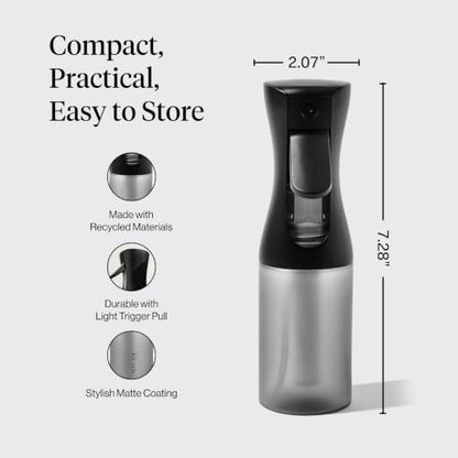 Kitsch Continuous Spray Bottle for Hair – Black, 150ml - color: Black