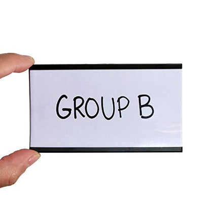 SmartSign Magnetic 'C' Channel Label Holders | 2.5" x 4" Pack of 10 - size: 2.5" x 4"