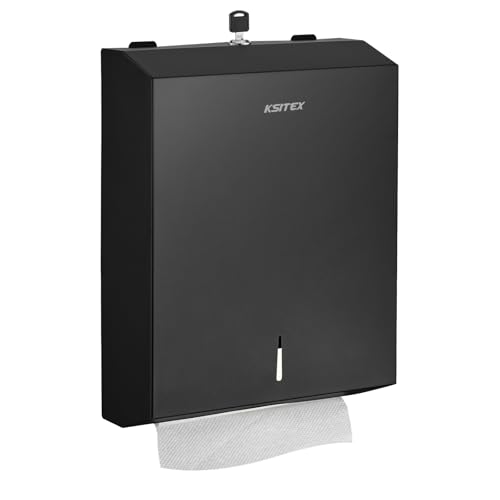 Paper Towel Holder Dispenser Wall Mount,Stainless Steel - color: Black-5821b1