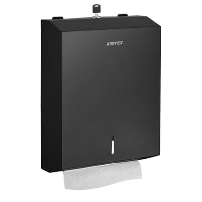 Paper Towel Holder Dispenser Wall Mount,Stainless Steel - color: Black-5821b1