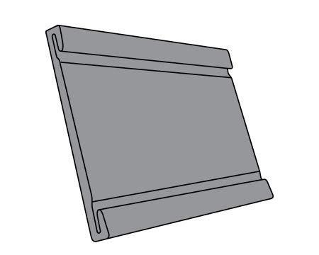 Magnetic UPC Label Holder for Pharmacy Shelves & Gondola Shelf Ticket Channel, Accepts 2" L x 1.25" H Labels, 50 Pack - size: 50 Pack