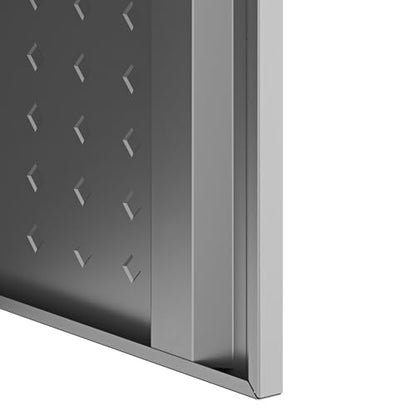 Manhattan Comfort Fortress Standing Cabinet Storage, Black/Gray - color: Black/Grey, style: Tall Cabinet