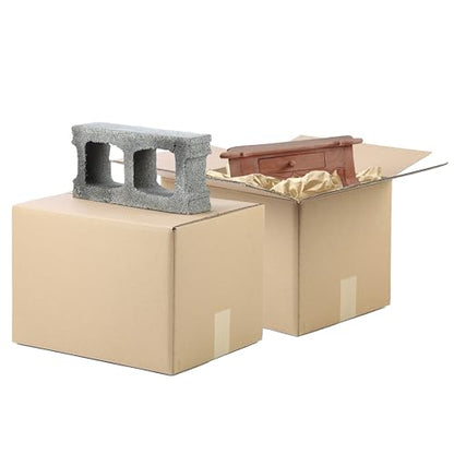 The Boxery 12"x10"x8" Heavy Duty Double Wall (ECT48) Boxes - 25 Count - size: 12x10x8"-25 PACK