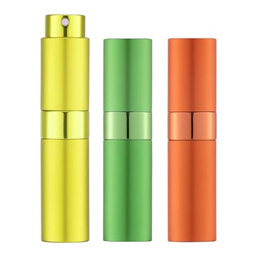 LISAPACK 8ml Travel Perfume Bottle Refillable, 3 PCS Cologne Atomizer Spray - color: 3 Color5