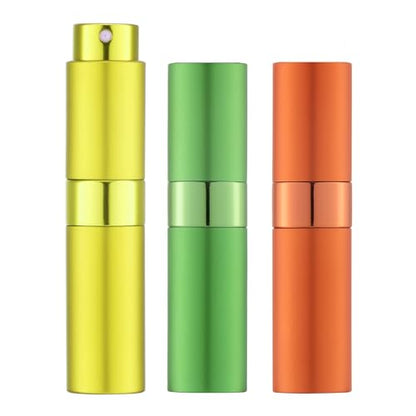 LISAPACK 8ml Travel Perfume Bottle Refillable, 3 PCS Cologne Atomizer Spray - color: 3 Color5