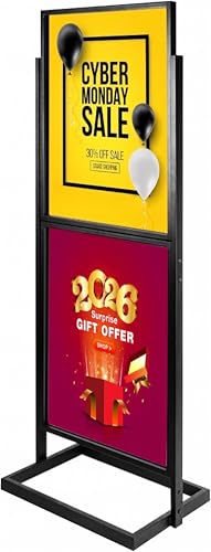 22x28 inch Black Slide-in Double Sided Poster Stand