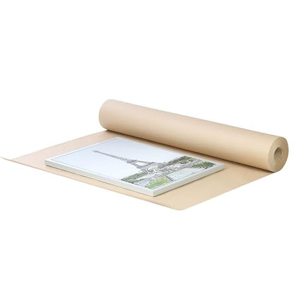 The Boxery 48 inch x 900 feet Brown Kraft Paper Roll, 40 lb Thickness Packing Paper for Shipping, Moving, Void Fill, Gift Wrapping, Arts & Crafts & Bulletin Boards, Made in the USA - size: 48"x 900'- 40lb