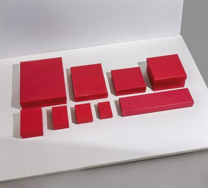 TheDisplayGuys 25 Cardboard Gift Jewelry Boxes w/Paddings #53-5.4x3.9x1 - color: Matte Red