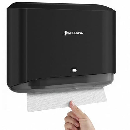 Paper Towel Dispenser Wall Mount No-Drill, Black Commercial, Home Bathroom - color: D-23 Black
