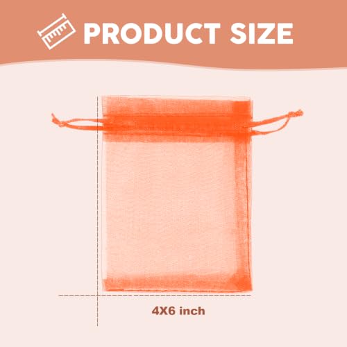 50Pcs Organza Bags 4x6 In Small Mesh Bags Drawstring, Multi Jewelry Bags - color: Mixed, size: 4 x 6 in