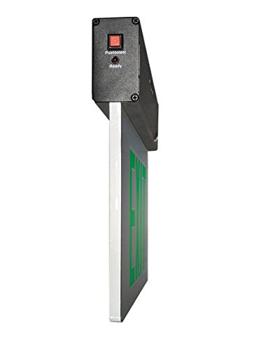 NICOR Lighting LED Emergency Exit Sign, Clear with Green Lettering (EXL2-10UNV-AL-CL-G-1) - color: Clear, Green Letters