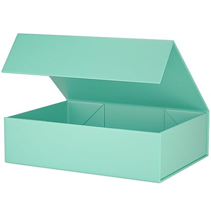1 Pack Gift Box 11.9" x 8.5" x 3.3",Magnetic Closure Gift Boxe for Presents - color: Green
