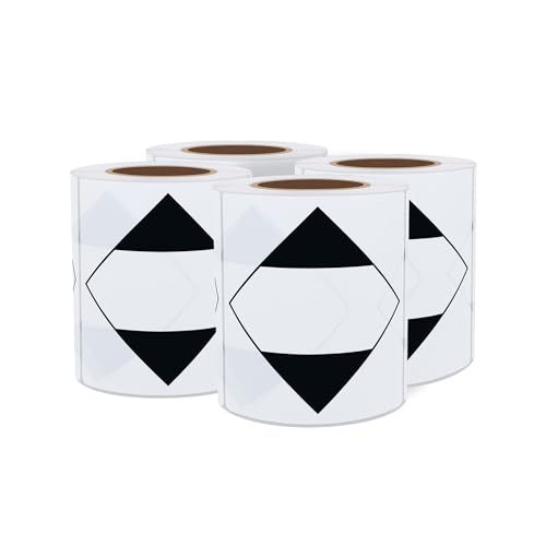 Shipping Labels Transport Stickers Limited Quantity of Dangerous Goods Black Diamond Label, 4"x4", 100 Per Roll. Total 4 Rolls - size: 4x4 inch, 4 rolls