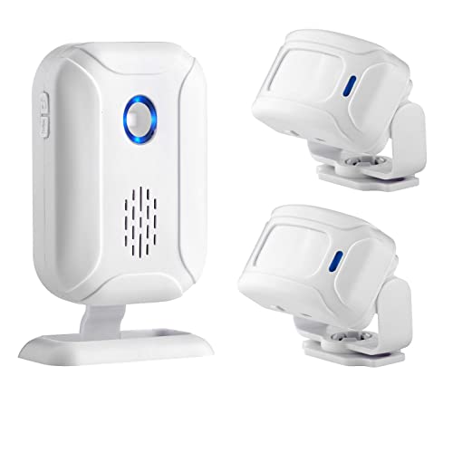 Hendun Motion Sensor Door Bell Chime for Business, Commercial Ring Bell - color: 1 Receiver & 2 Transmitters