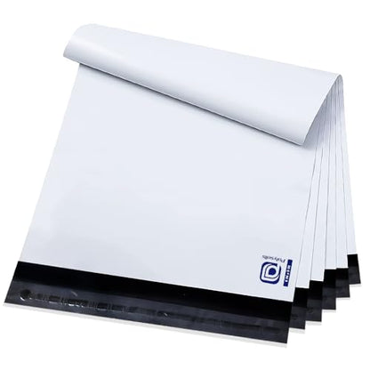 POLYSELLS Poly Mailers Shipping Envelopes, Strong Adhesive Sealing, Waterproof, and Tear-resistant Postal Mailing Bags for Clothing, Books, and Accessories (White, 100, 6" X 9") - size: 6" X 9"