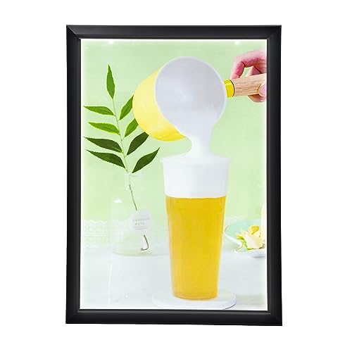 24 x 33 Inch LED Movie Poster Frame Home Theater Wall Mounted Advertising Picture Frame Display Led Light Box Sign Advertising Display - color: Black, size: 24 x 33 Inch