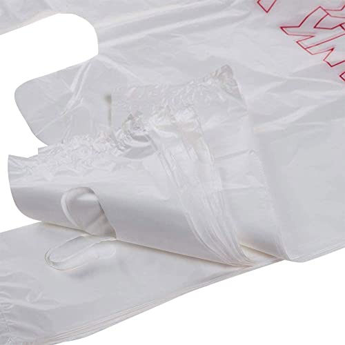 TashiBox 400Ct Plastic Bags with Handles, Thank You Bags - style: 400pcs