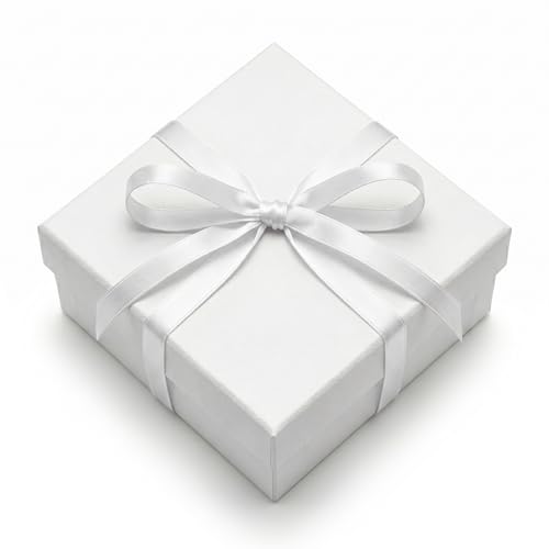 White Ribbon 3/8 Inch 25 Yards, Smooth Continuous Ribbon for DIY Crafts, Gift Wrapping, Back to School, Wedding Bows, Floral Design & Graduation Homecoming Mum Supplies - color: white