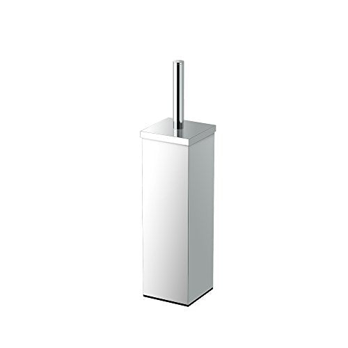 Gatco 1488 Elegant Square Toilet Brush Holder, Chrome - color: Chrome, size: 15"H, style: Elegant