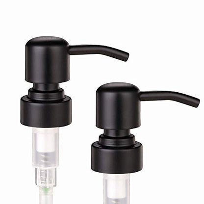 Clear Glass Jar Soap Dispenser, Matte Black, 16oz - color: Matte Black
