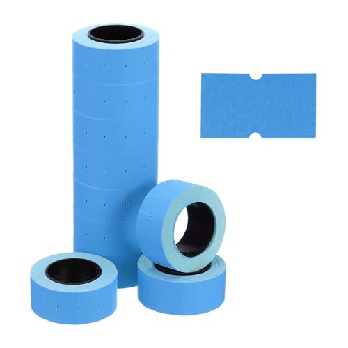 PATIKIL Pricing Labels Price Gun Labels Self-Adhesive 10 Rolls 5000pcs - color: Blue
