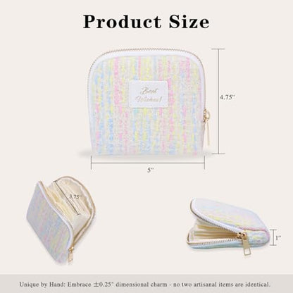 Stratalife Small Travel Jewelry Case, Qulited Storgae Pouch - color: Quilted Candy