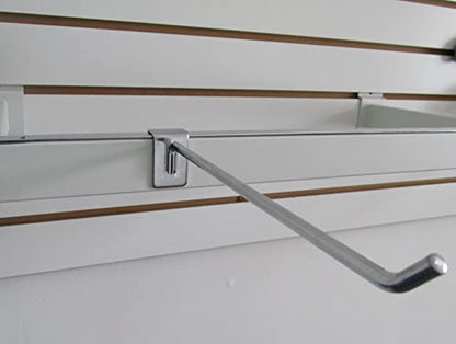 NAHANCO H9 9" Display Hooks for Rectangular Tubing, Chrome