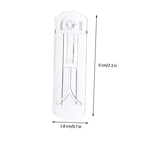 Uonlytech 20 Pack Plastic Shelf Clips Self Locking Shelf Support Pegs for Cabinet Shelves Cabinet Support Partition Holder Brackets for Wood Shelves 2.16X0.70X0.47in