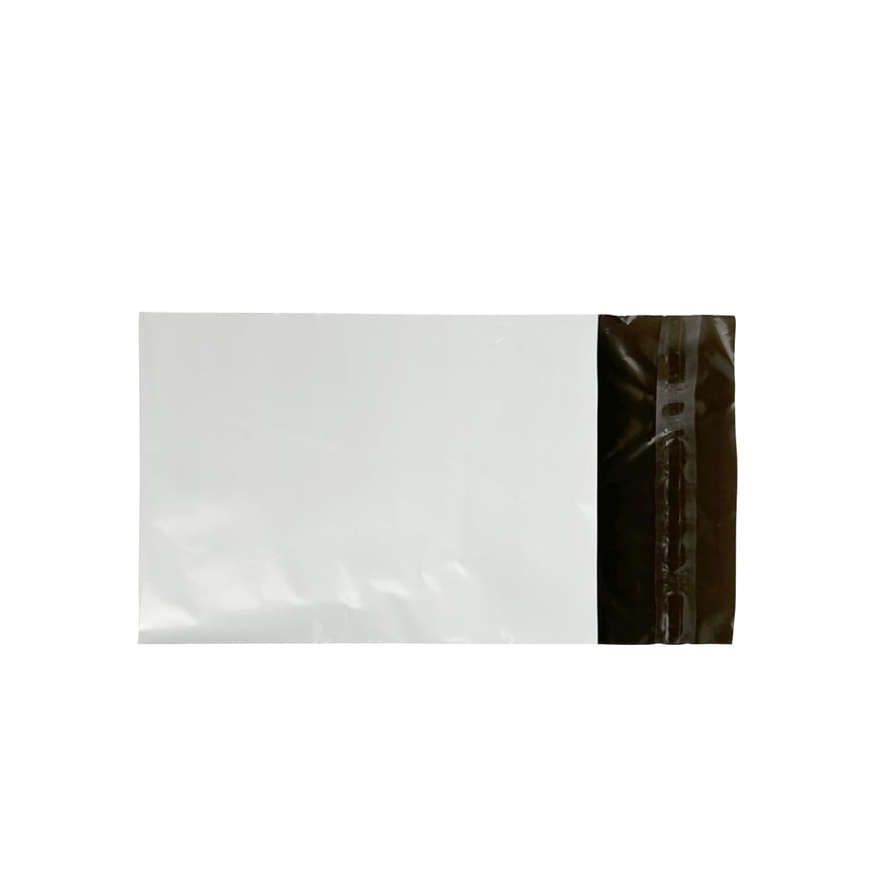 Owlpack Eco Friendly 2 MIL White Recycled Mailers (5" x 7", pack of 100) - color: White, size: 5x7" (100 pcs)