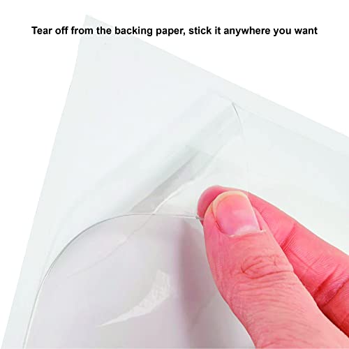 IMAGAME Clear Adhesive Index Card Pockets, 5" x 7", 50 Pack - size: 5-5/8" x 7-5/16" for 5" x 7" Cards/Photos