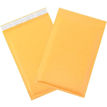 BOX USA 7 1/4 x 12" Kraft Bubble Mailers (100-Pack) - Brown Padded Envelopes, Self-Seal Shipping Bags for Business, Heavy Duty Cushioned Mailing Envelopes for Packaging and Shipping - size: 7-1/4x12" (100-Pack)
