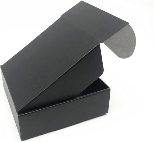 Black Shipping Boxes 10x10x4 Inch Cardboard Storage Mailer Box 15 Pack - size: 10 x 10 x 4 Inch/15 pcs