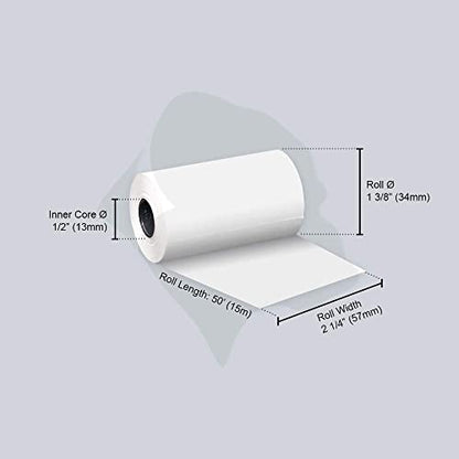Gorilla Supply Thermal Paper Receipt Roll 2-1/4" x 50' BPA Free 50 Rolls (Pack of 2) - size: 2 1/4" X 50' (Pack of 2)