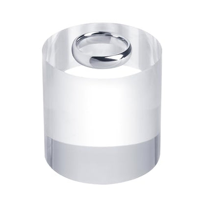 uxcell Acrylic Cylinder Display Blocks, 50 x 50 mm/2" x 2" Clear Jewelry Display Base Polished Cube Riser Stand Display Holder Base for Ring Bracelet Cosmetics Crafts - size: 50 x 50mm