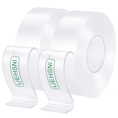 Double Sided Heavy Duty Nano Mounting Tape 1.18" x 120"（2 Rolls,Total 20FT) - size: 120Inch Long
