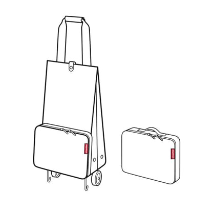 reisenthel foldabletrolley dots - Foldable, Compact Shopping cart - Easy to Store - Rigid Edge Protection - color: Dots