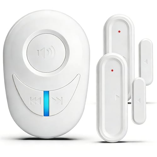 Door Chime, Upgraded Wireless Door Alarm Opened, Magnetic Contact Sensor