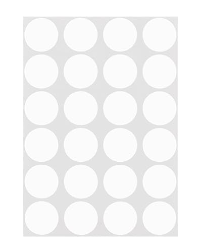 ChromaLabel White Dot Stickers, 3/4 Inch, 1008/Pack - color: White