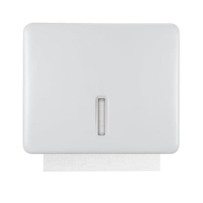 Stardrix Multifold Paper Towel Dispenser Wall Mount (White) – Large Capacity C-Fold, Trifold, and Folded Commercial Hand Towels Holder for Bathroom & Restroom – Adhesive or Screw Mounted - color: White
