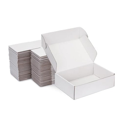 9x6x2 White Shipping Boxes for Small Business, Packing, 25 Pack - color: White, size: 9x6x2-Inch
