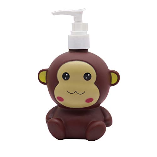 Elephant Koala Monkey Cute Cartoon Animal Hand Soap Pump Lotion, Hand Soap, Shampoo, Shower Gel Dispenser, Suitable for Bathrooms, Kitchen Countertops, Bathroom Accessories (Monkey) - color: Monkey