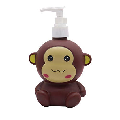 Elephant Koala Monkey Cute Cartoon Animal Hand Soap Pump Lotion, Hand Soap, Shampoo, Shower Gel Dispenser, Suitable for Bathrooms, Kitchen Countertops, Bathroom Accessories (Monkey) - color: Monkey